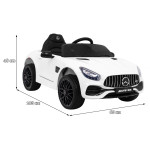 Elektrické autíčko Mercedes GT - nelakované - biele